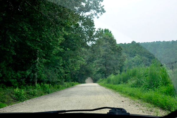 nasty, dirty, hilly, dirt road